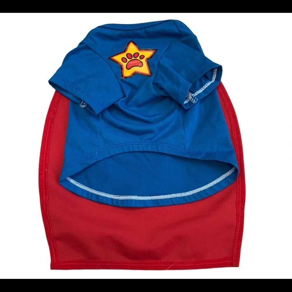 Small breed dog T-shirt with cape size extra small